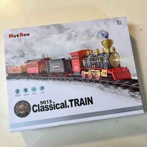 HotBee 9015 Classical Train Railway Locomotive EST. 1977 Play Toy Train Set New